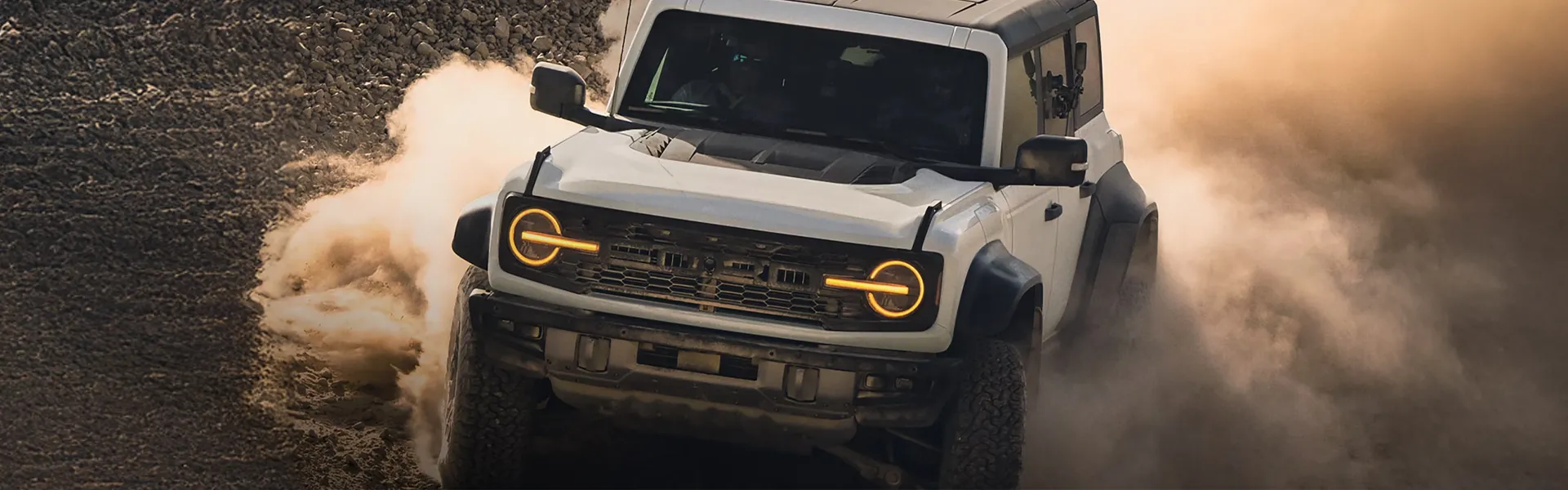 Ford Boncos driving off-road
